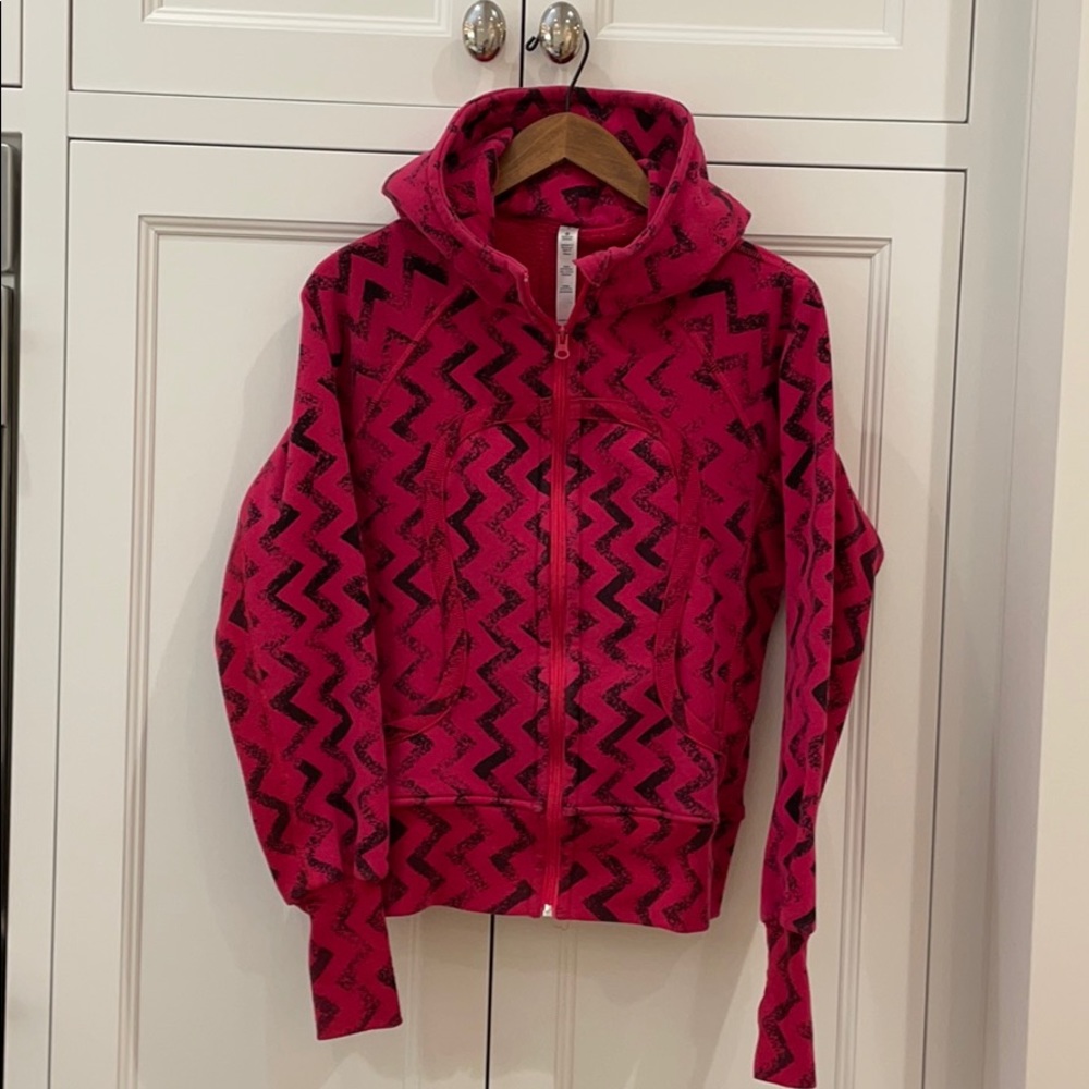 COPY - Great Lululemon Pink/Black Scuba Jacket—EUC-Size 8